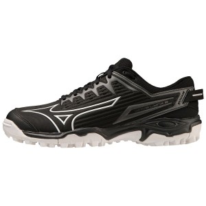Black / White Men Mizuno Wave Lynx 2 Hockey Shoes | 5092-XCARO