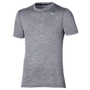 Grey Men Mizuno Impulse Core T Shirts | 4239-VAIRW