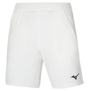 White Men Mizuno 8 In Flex Shorts | 1209-MPLNY