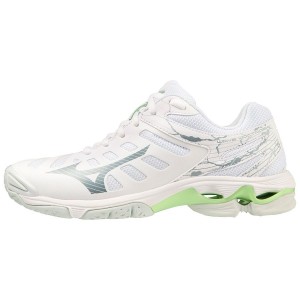White Women Mizuno Wave Voltage Volleyball Shoes | 2754-KEABT