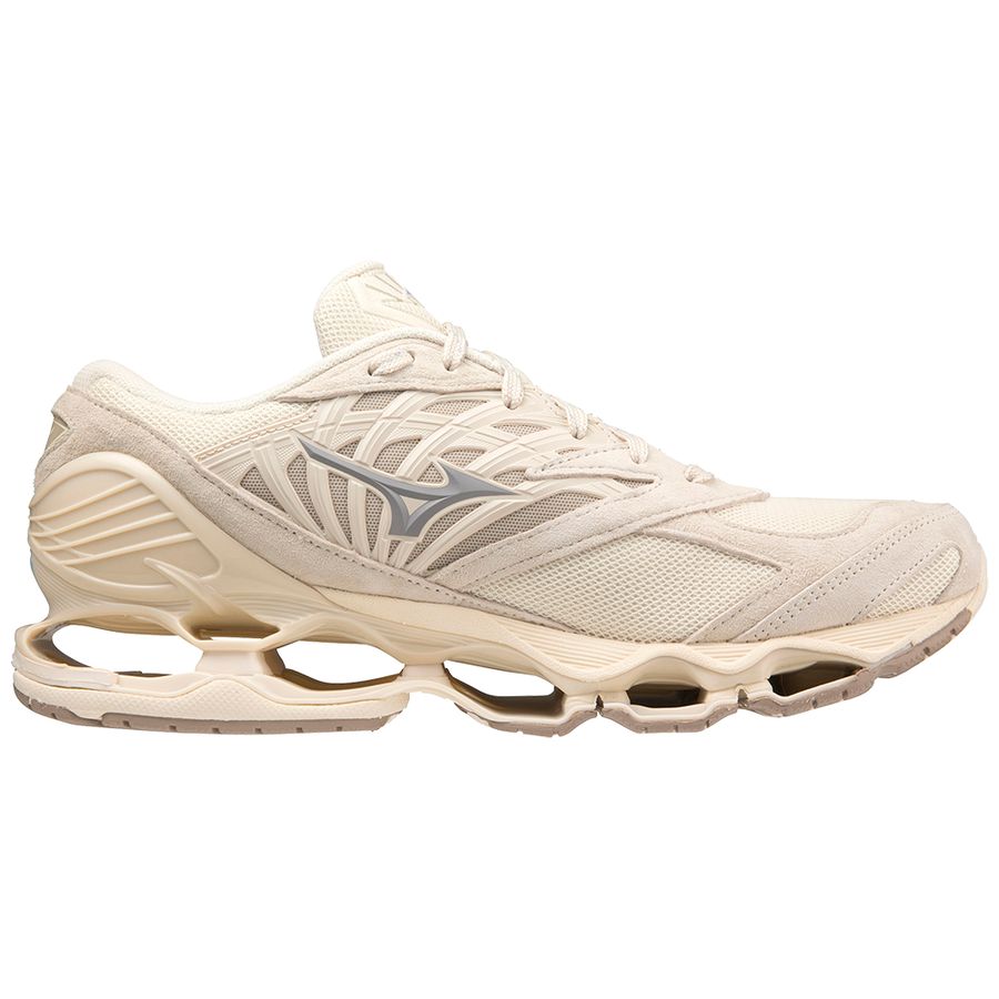 Beige Men Mizuno Wave Prophecy Ls Sneakers | 9824-HKEQM