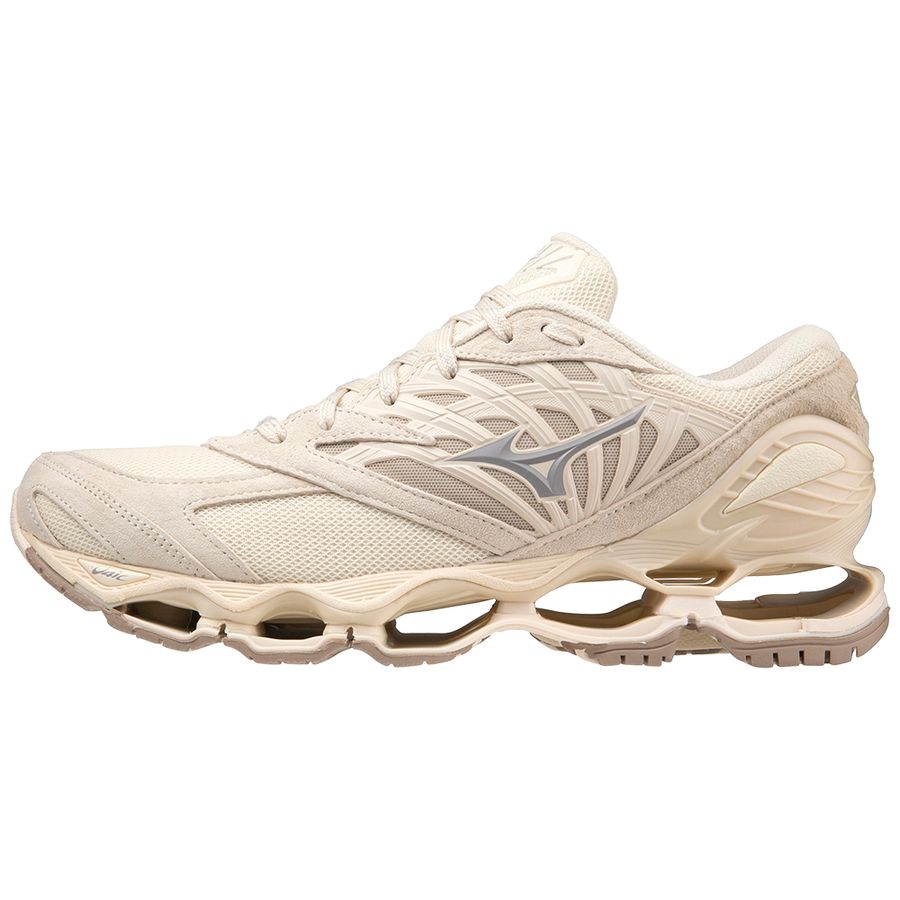Beige Men Mizuno Wave Prophecy Ls Sneakers | 9824-HKEQM