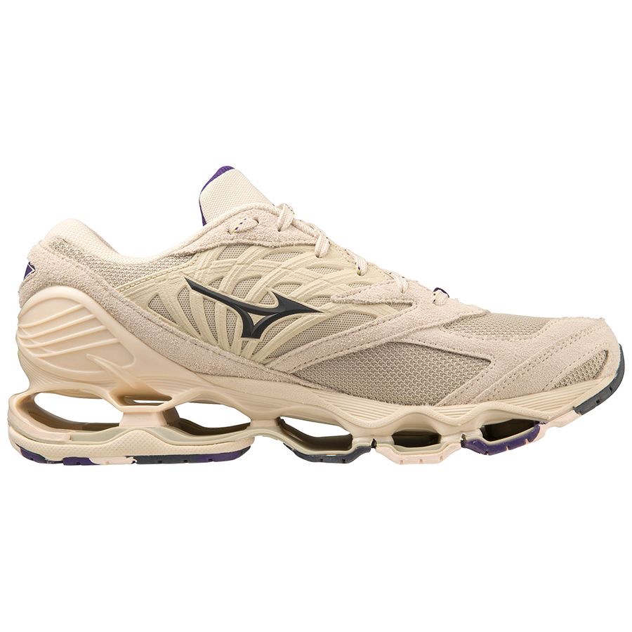 Beige Men Mizuno Wave Prophecy Ls Sneakers | 5341-SXBCT