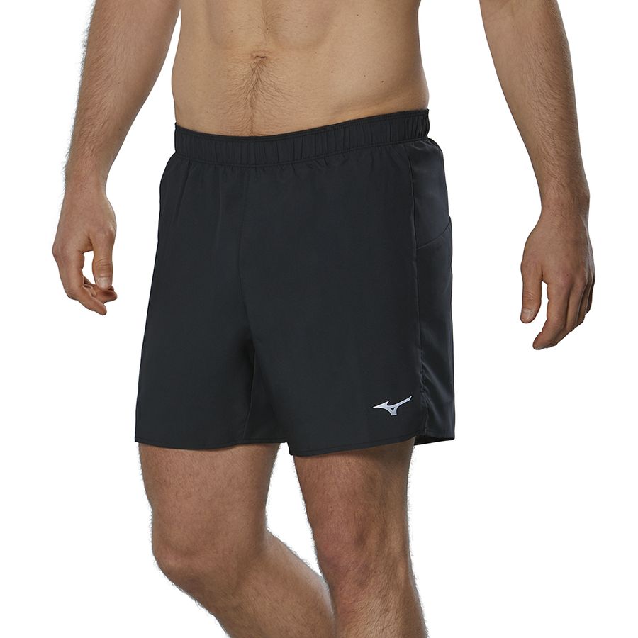 Black Men Mizuno Core 5.5 Shorts | 2163-VZMBU