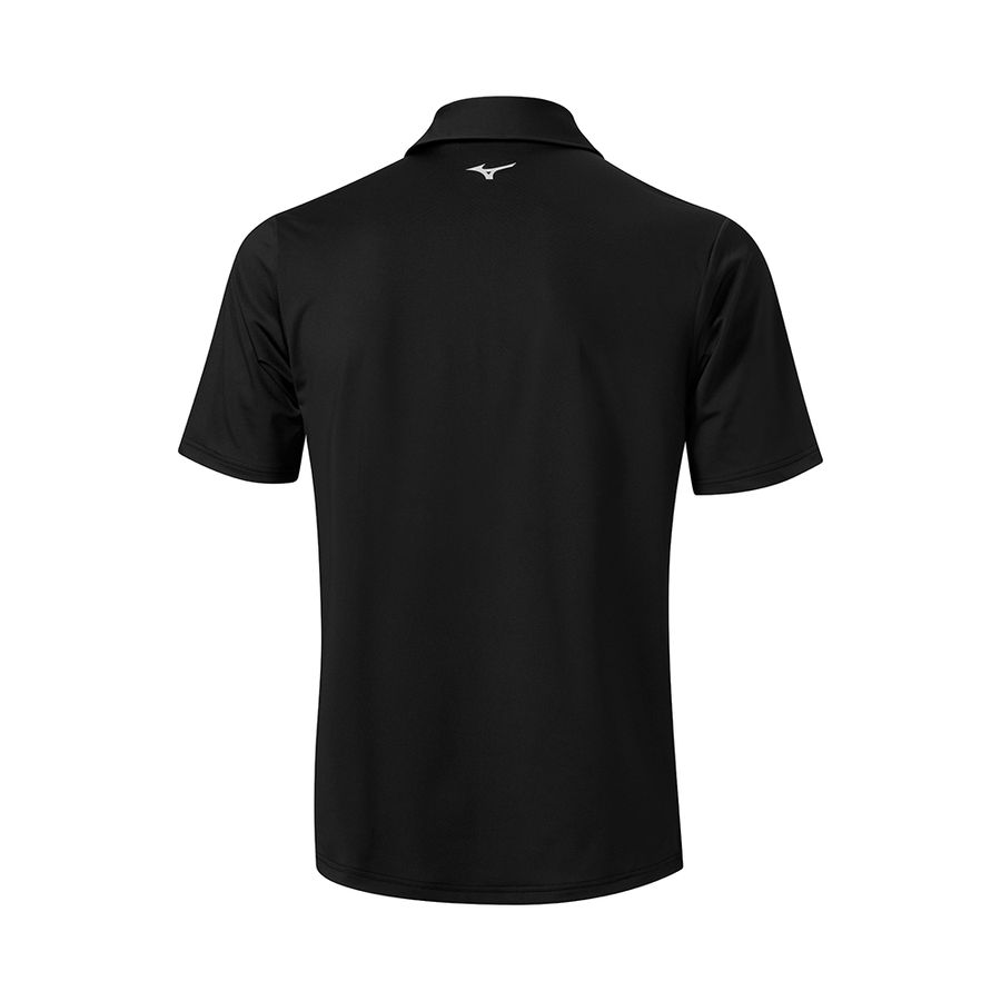Black Men Mizuno Elite Fade Polo Shirts | 1930-HUDQV