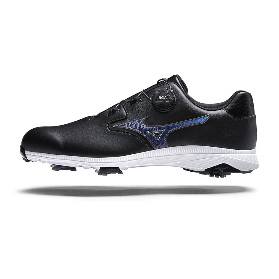 Black Men Mizuno Nexlite Gs Spiked Boa Golf Shoes | 5347-ZRXJV