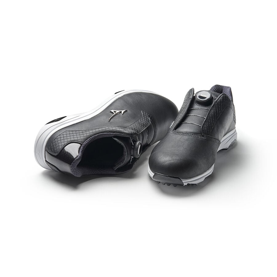 Black Men Mizuno Nexlite Pro Boa Golf Shoes | 8395-YEPOR