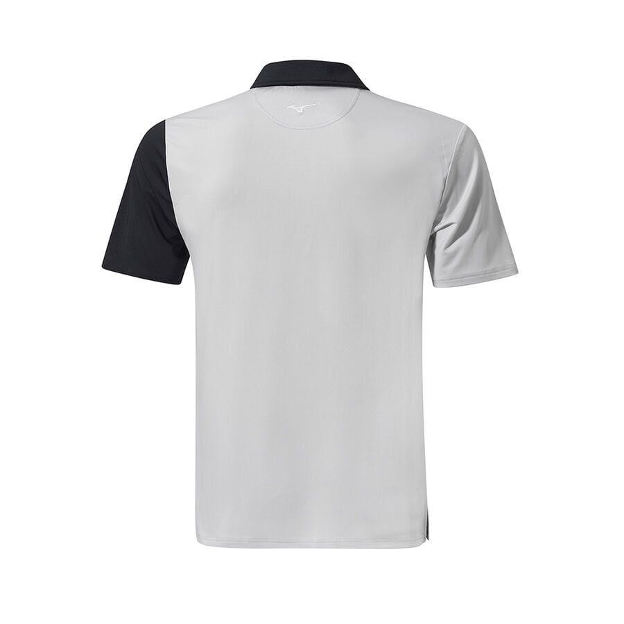 Black Men Mizuno Qd Elite Panel Polo Shirts | 1295-YZACR