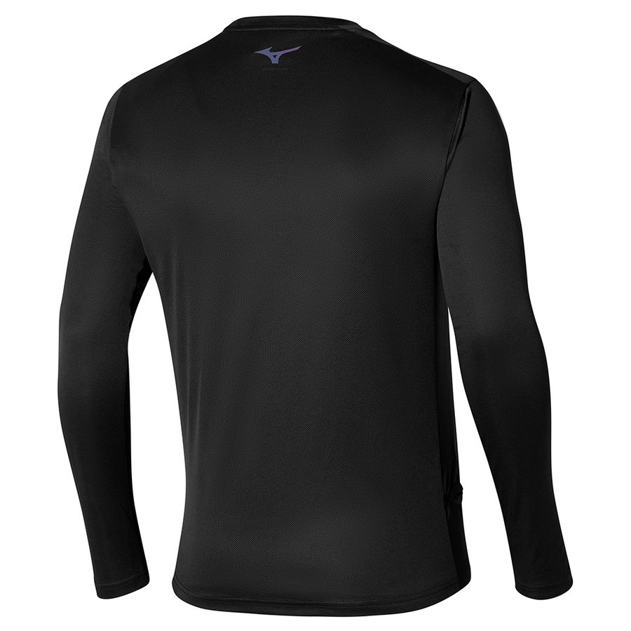 Black Men Mizuno Two Loops 8 T Shirts | 3692-SKLWG