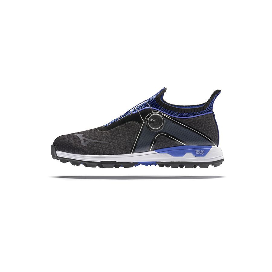 Black Men Mizuno Wave Hazard Boa Golf Shoes | 8167-ARDGX