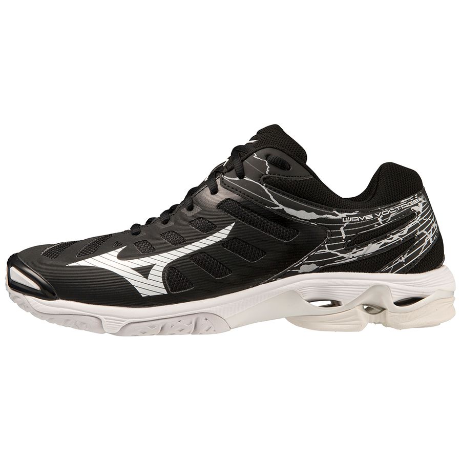 Black Men Mizuno Wave Voltage Volleyball Shoes | 3964-TPEMI