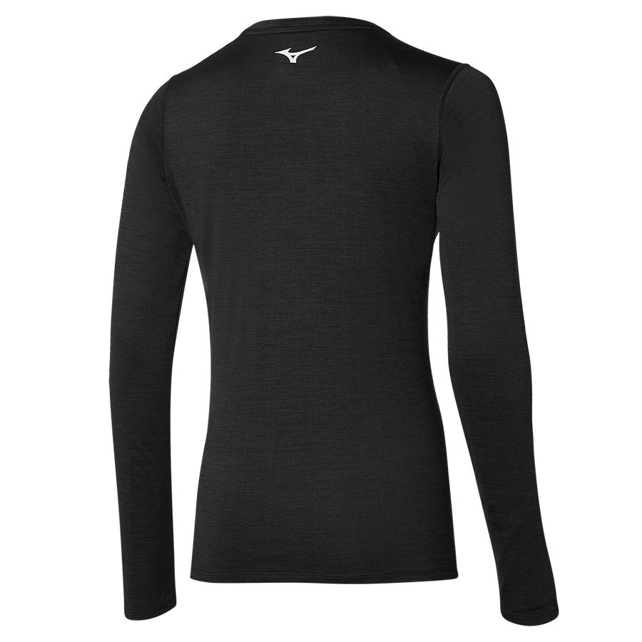 Black Women Mizuno Impulse Core Ls T Shirts | 8120-LGSBN