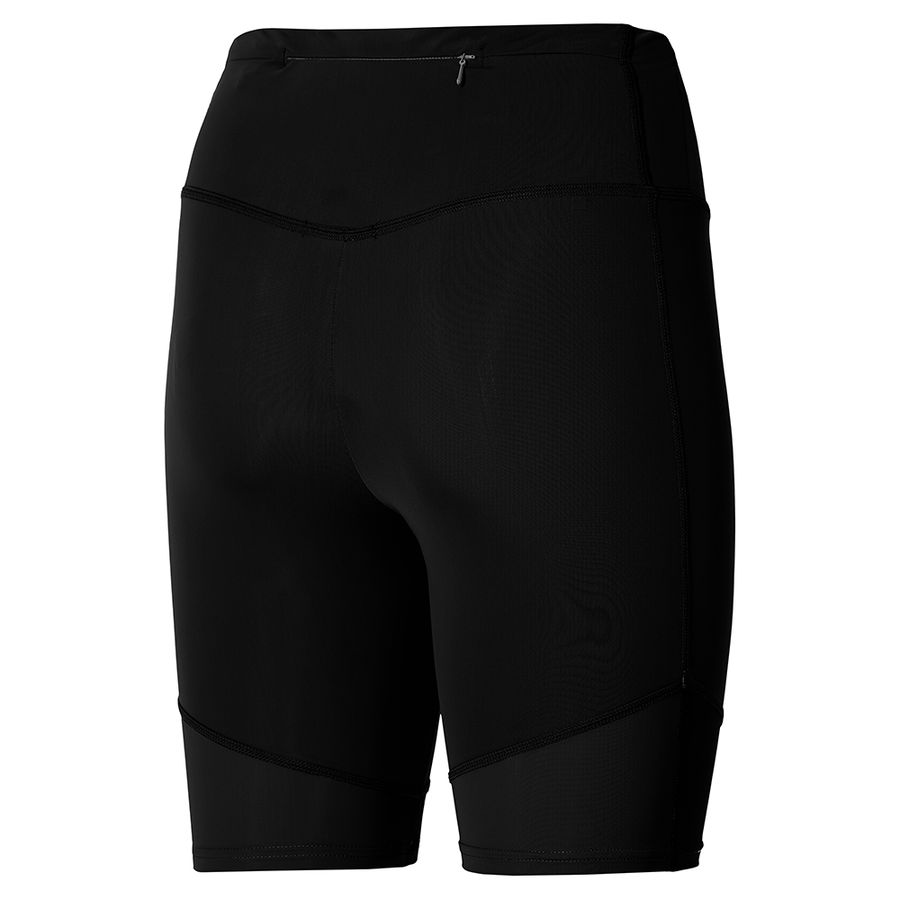 Black Women Mizuno Impulse Core Mid Leggings | 7852-ZKXMG