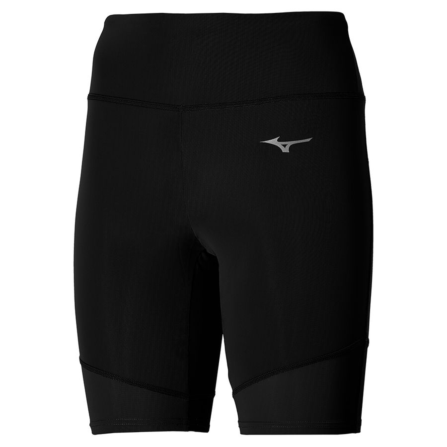 Black Women Mizuno Impulse Core Mid Leggings | 7852-ZKXMG