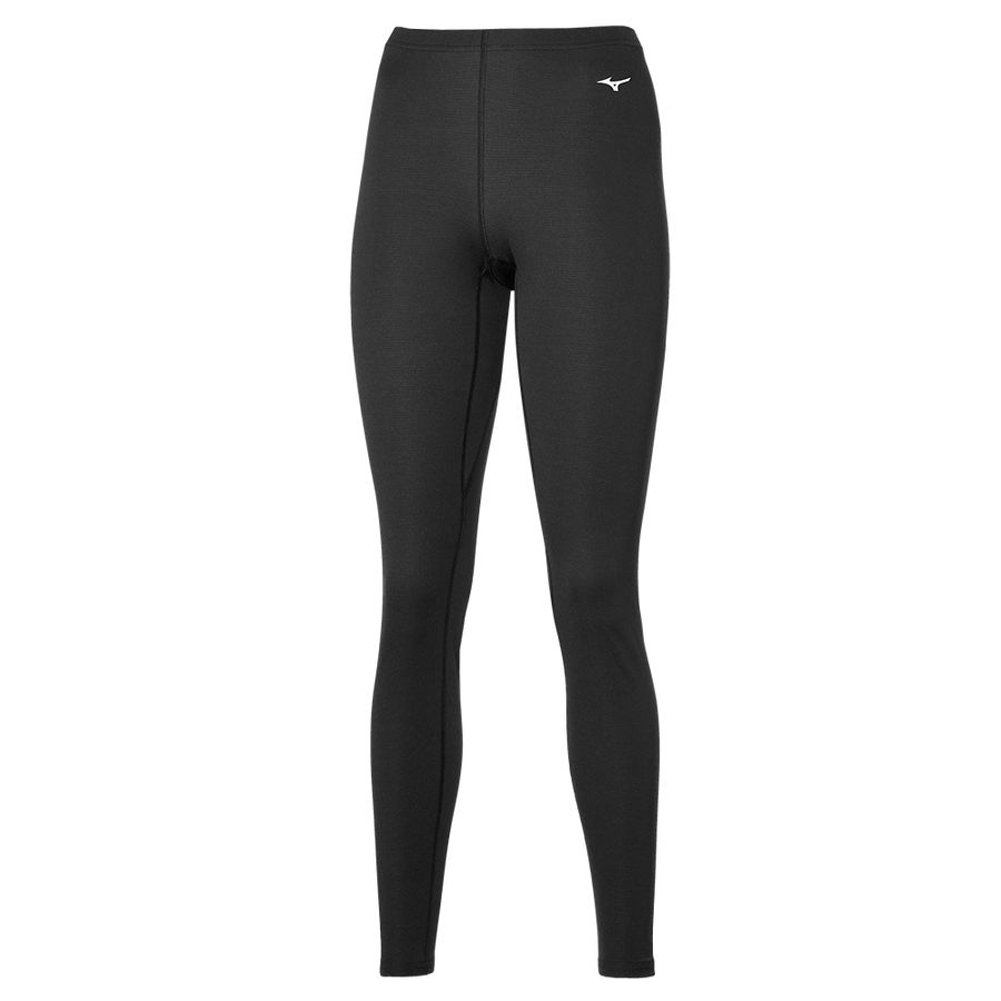 Black Women Mizuno Midweight Long Leggings | 4139-MWRIO