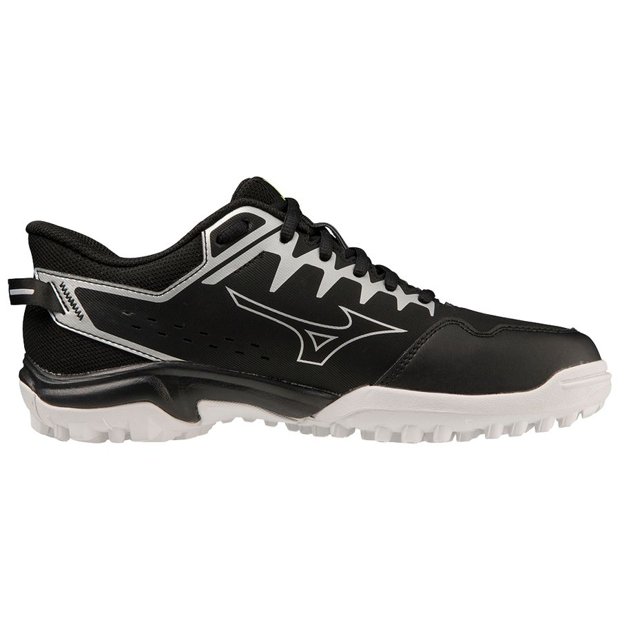 Black / White Men Mizuno Wave Lynx 2 Jr. Hockey Shoes | 3269-CRDEB