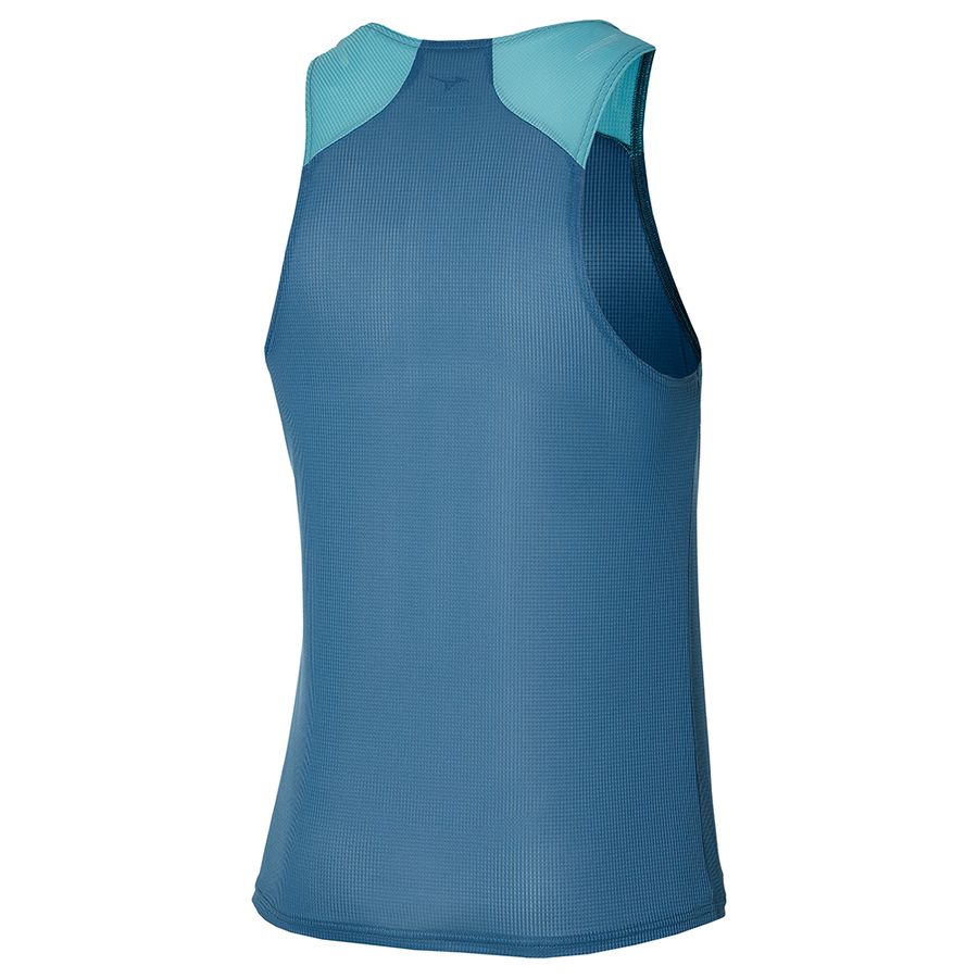 Blue Men Mizuno Dryaeroflow Tanks | 0817-GKXUV