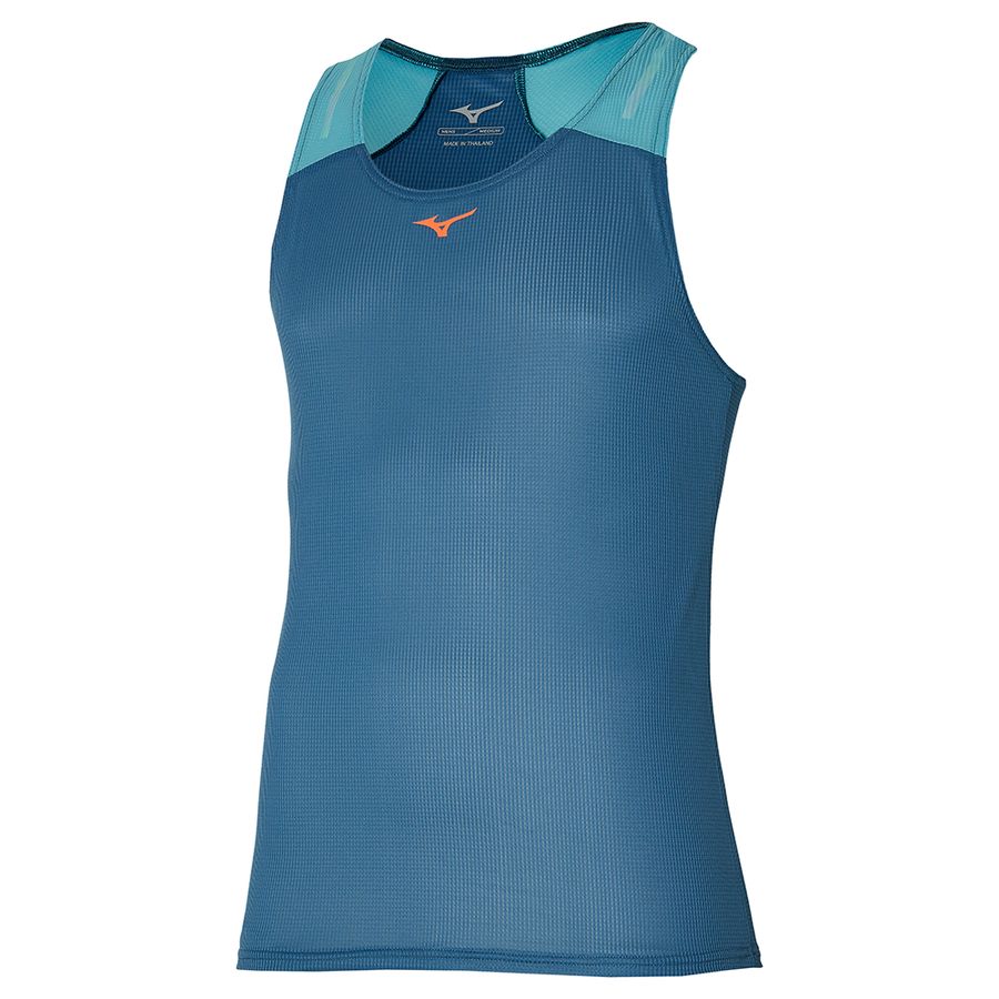 Blue Men Mizuno Dryaeroflow Tanks | 0817-GKXUV