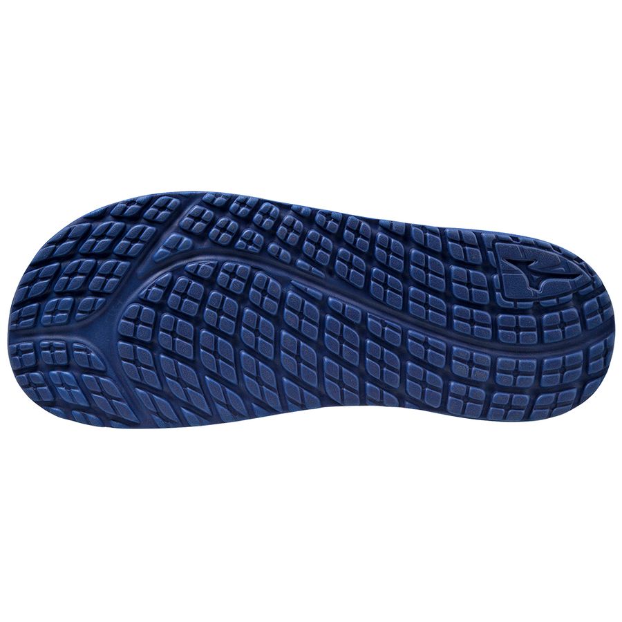 Blue Men Mizuno Relax Slides | 4761-YEAVH