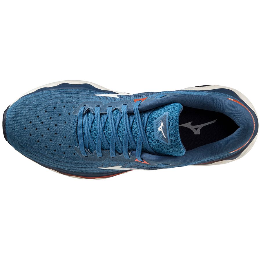 Blue Men Mizuno Wave Horizon 6 Running Shoes | 3216-GTPJC