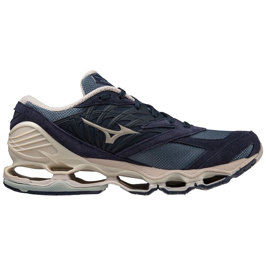 Blue Men Mizuno Wave Prophecy Ls Sneakers | 4608-WEUGB
