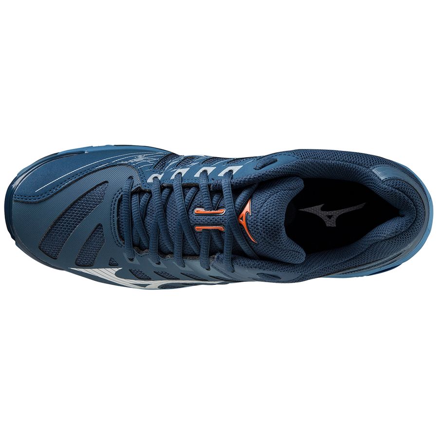 Blue Men Mizuno Wave Voltage Volleyball Shoes | 0123-GUCHX