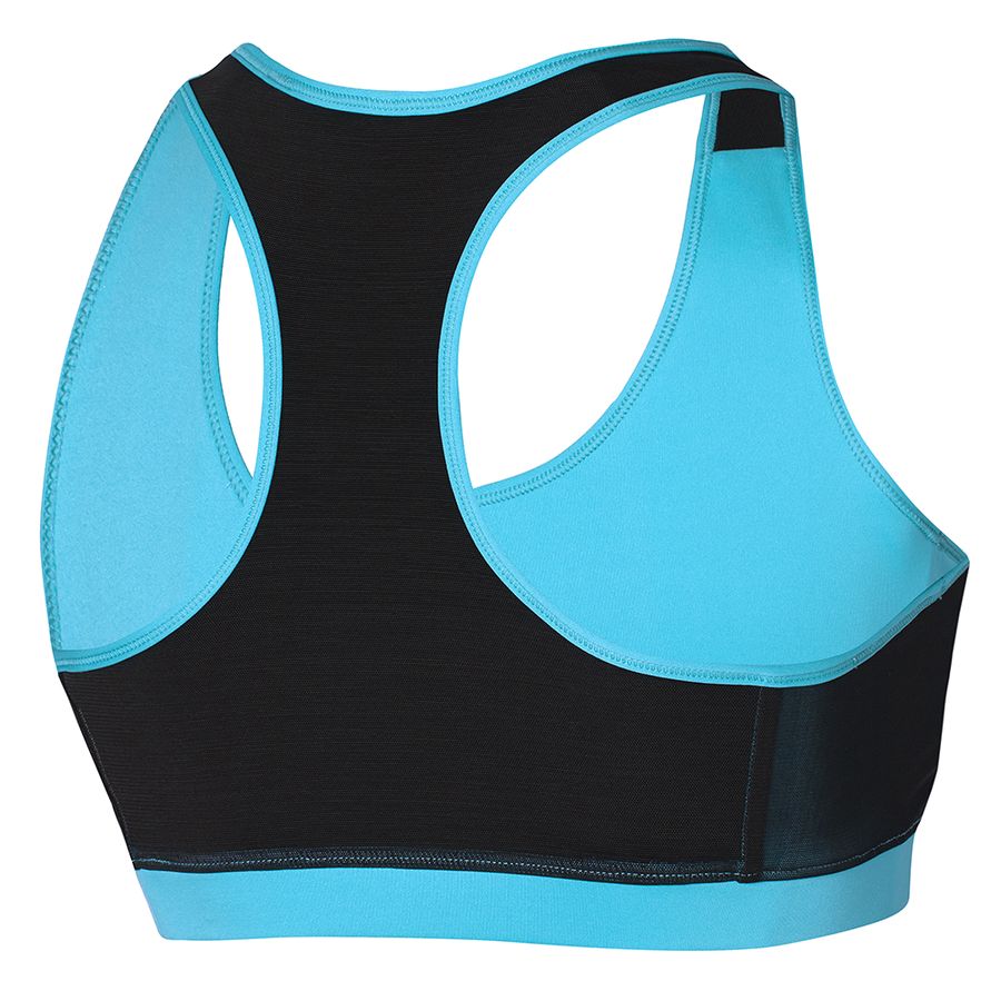 Blue Women Mizuno Alpha Sports Bra | 6705-YUWQT