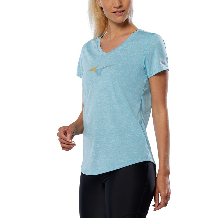 Blue Women Mizuno Impusle Core Rb T Shirts | 4120-JCRSZ