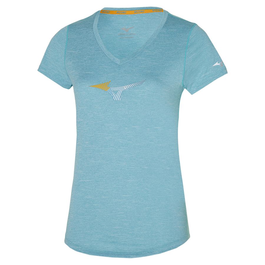 Blue Women Mizuno Impusle Core Rb T Shirts | 4120-JCRSZ