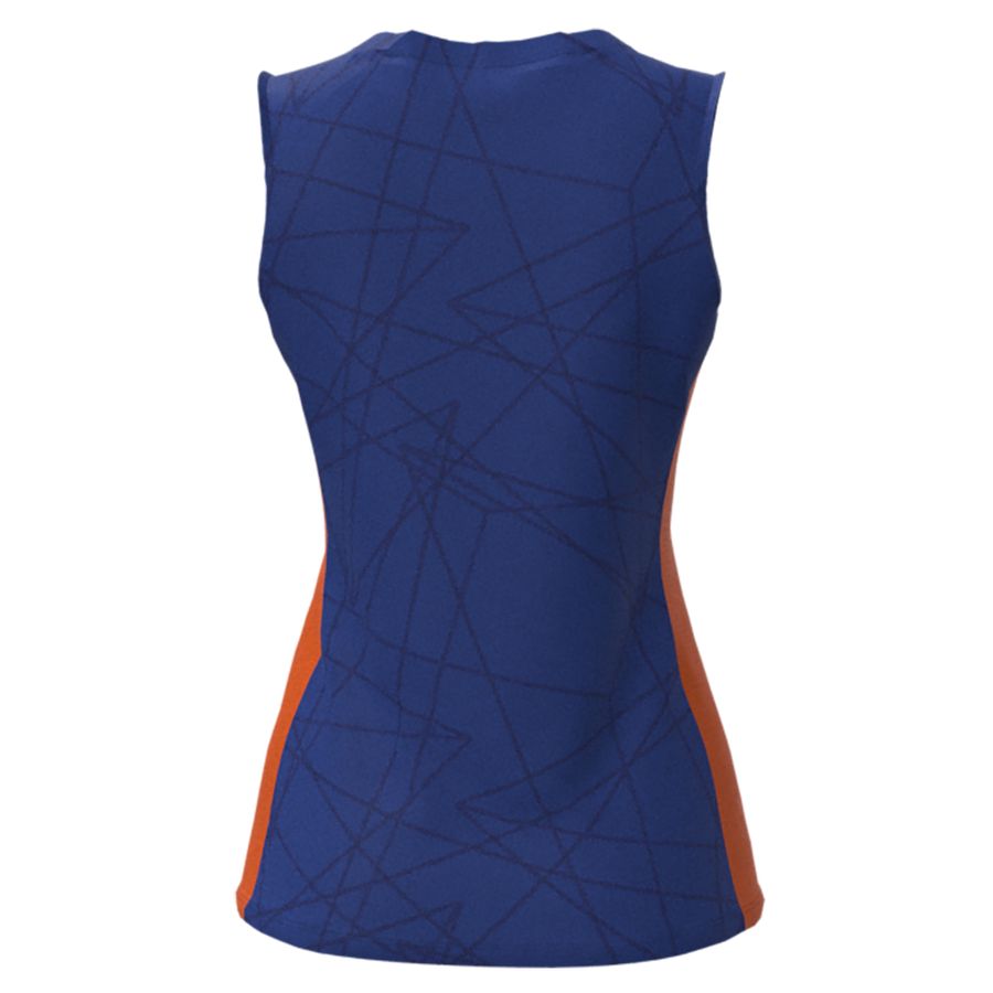 Blue Women Mizuno Nevobo Volleyball Match Tanks | 1758-TCBSY