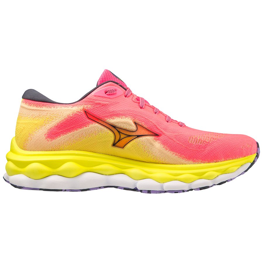 Blue Women Mizuno Wave Sky 7 Running Shoes | 4052-TKBSZ
