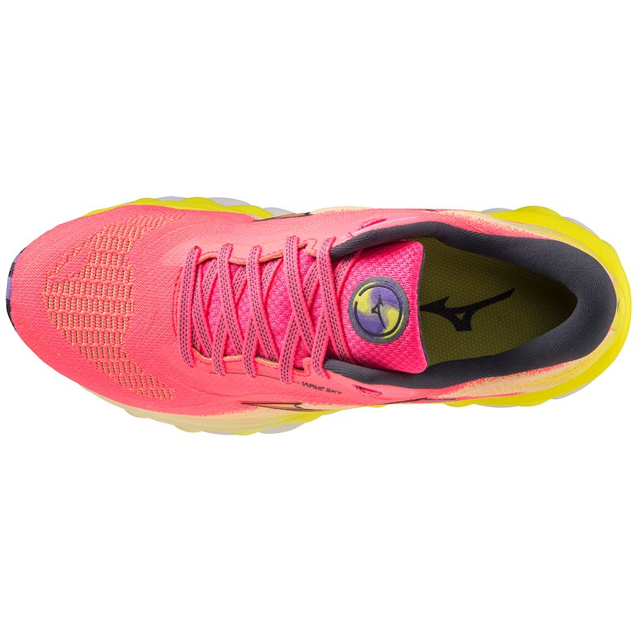 Blue Women Mizuno Wave Sky 7 Running Shoes | 4052-TKBSZ
