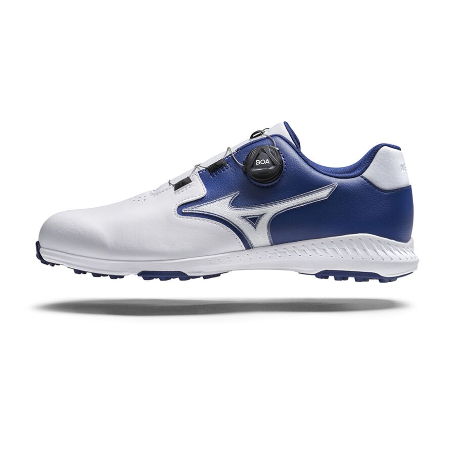Blue / White Men Mizuno Nexlite Gs Spikeless Golf Shoes | 2506-KTLGY