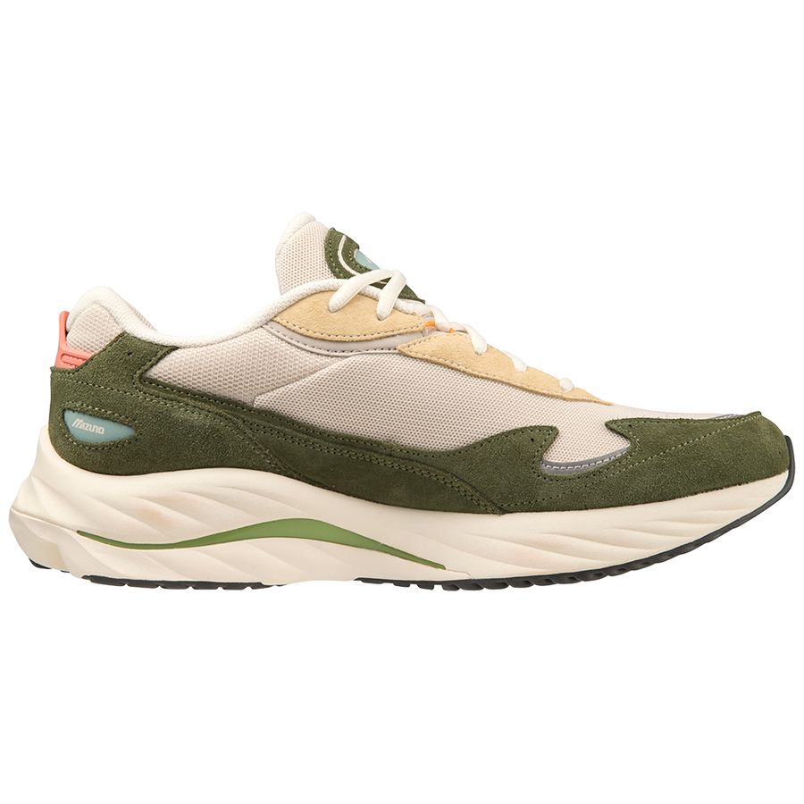Brown Men Mizuno Wave Rider Sneakers | 9280-BJZIE
