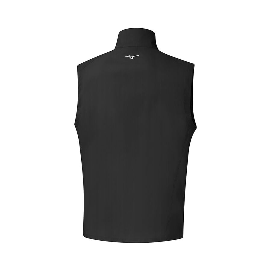 Deep Grey / Black Men Mizuno Mt Drizzle Vest | 8591-XIHRJ