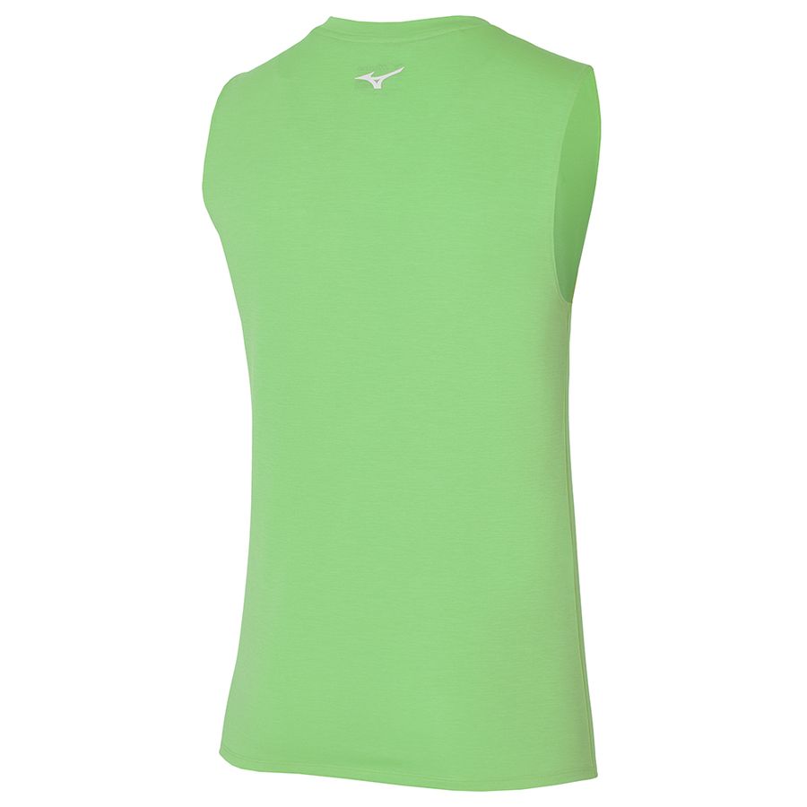 Green Men Mizuno Impulse Core Sleeveless Tanks | 0238-QVMPL