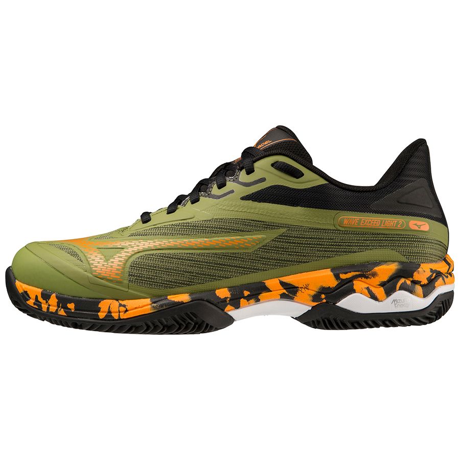 Green Men Mizuno Wave Exceed Light 2 Tennis Shoes | 2974-UVXZD