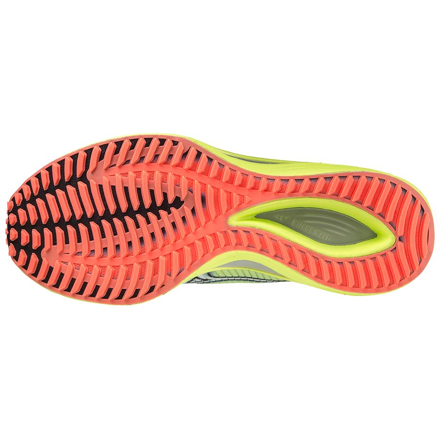 Green Men Mizuno Wave Rebellion Running Shoes | 8573-IOKQH