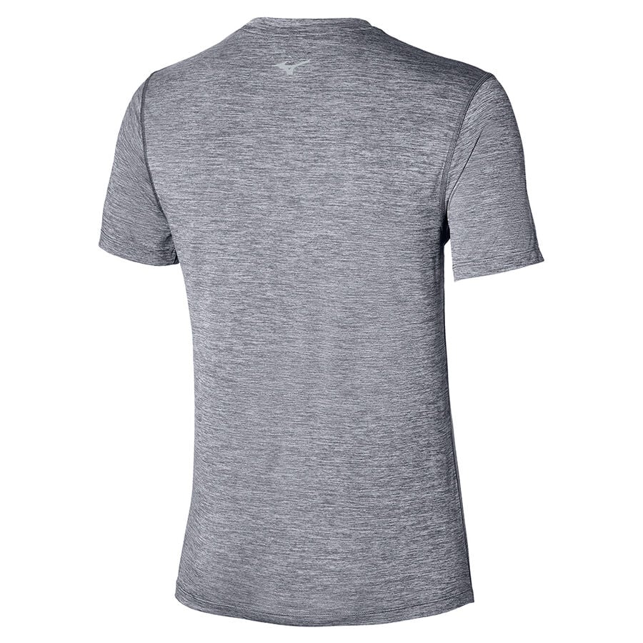 Grey Men Mizuno Impulse Core T Shirts | 4239-VAIRW