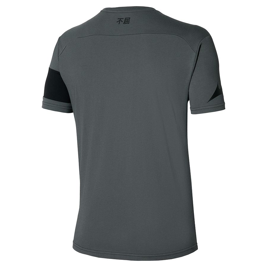 Grey Men Mizuno Sergio Ramos Casual T Shirts | 9053-FVBRT