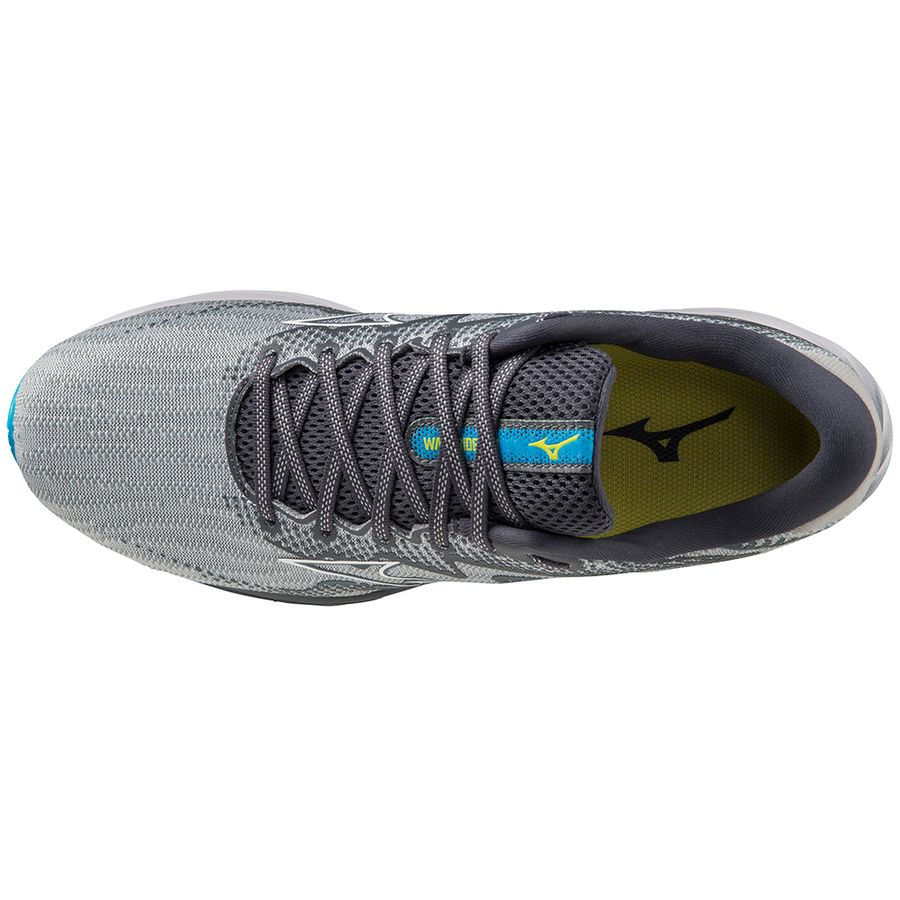 Grey Men Mizuno Wave Rider 27 Running Shoes | 5480-TKRZQ