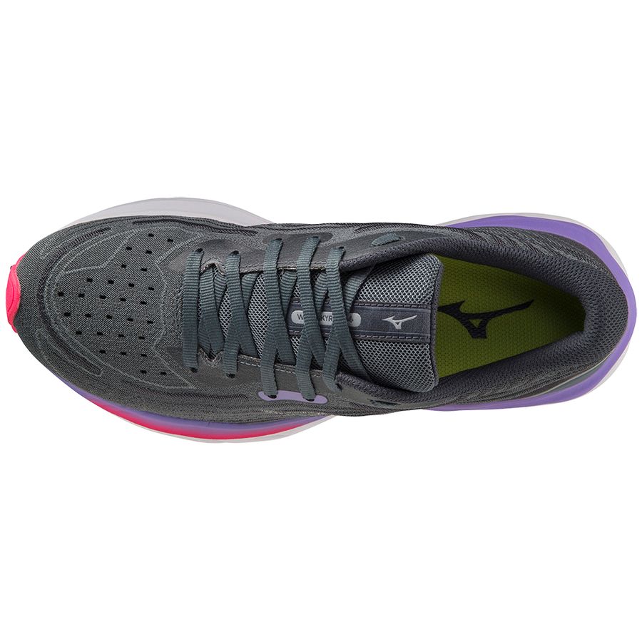 Grey Women Mizuno Wave Skyrise 4 Running Shoes | 6849-JVLGU