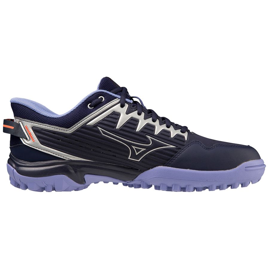 Navy Men Mizuno Wave Lynx 2 Hockey Shoes | 2847-LSKAQ