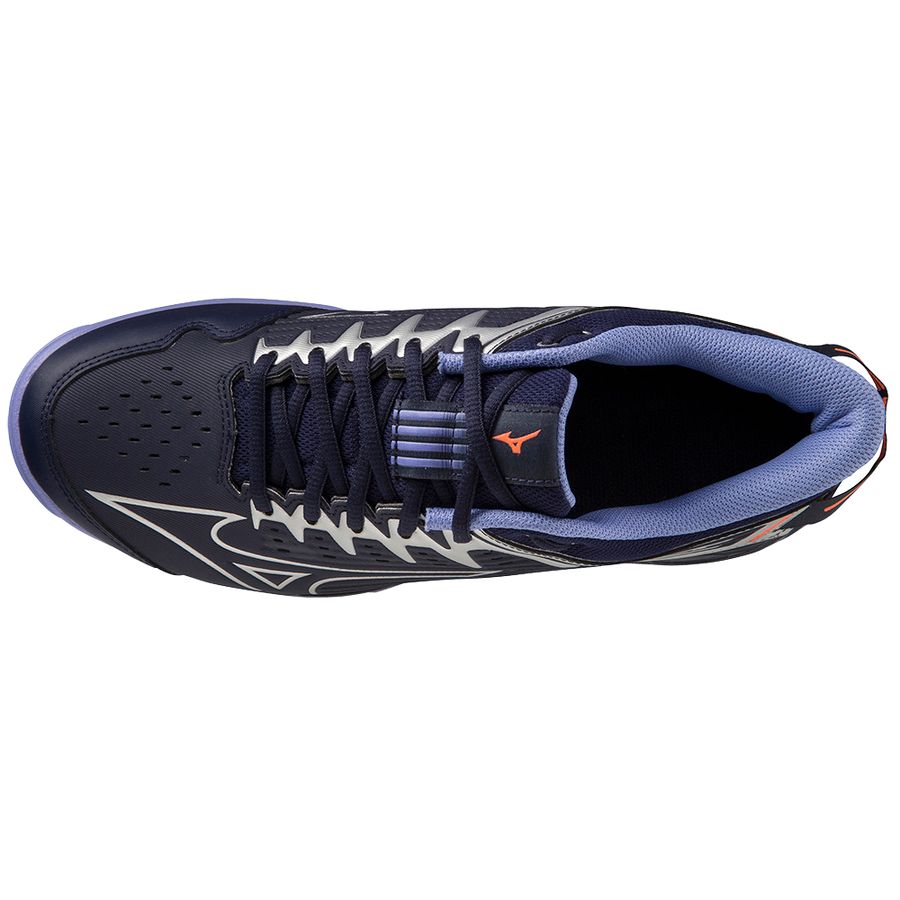 Navy Men Mizuno Wave Lynx 2 Hockey Shoes | 2847-LSKAQ