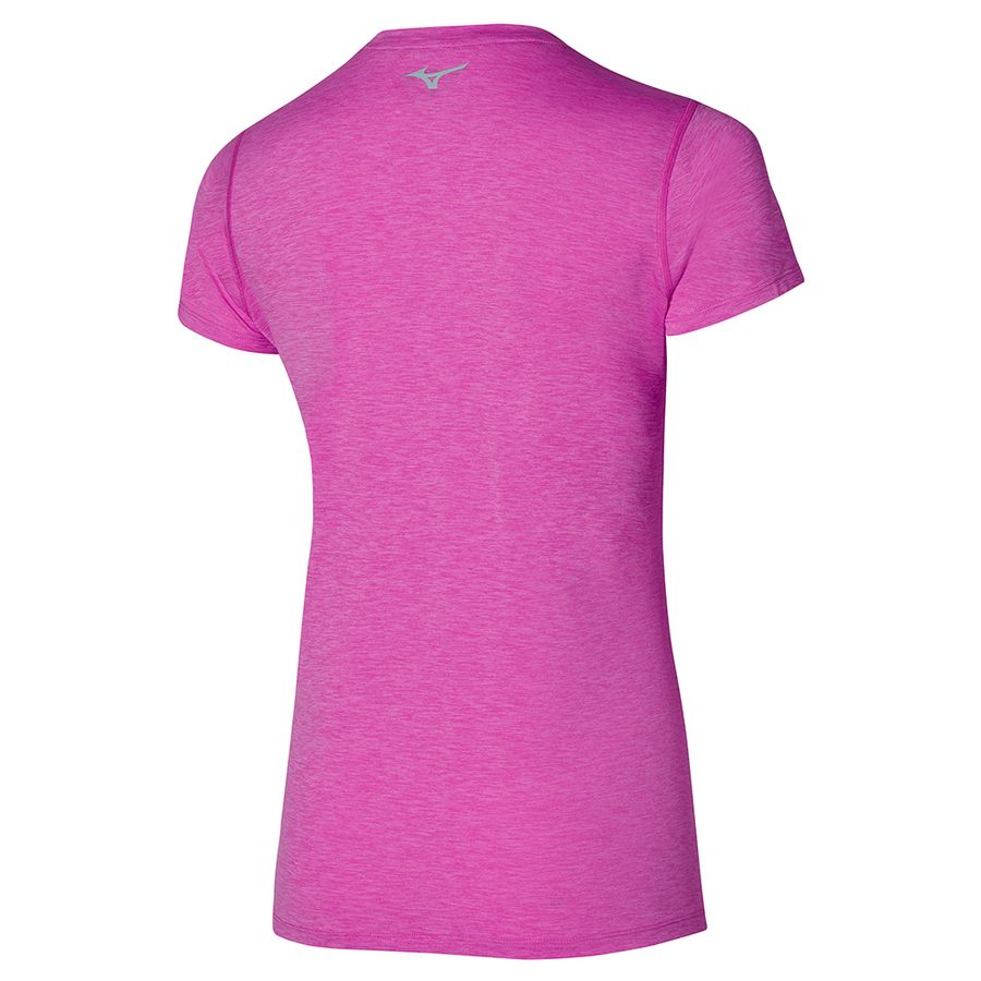 Pink Women Mizuno Impulse Core T Shirts | 3762-KJEVP