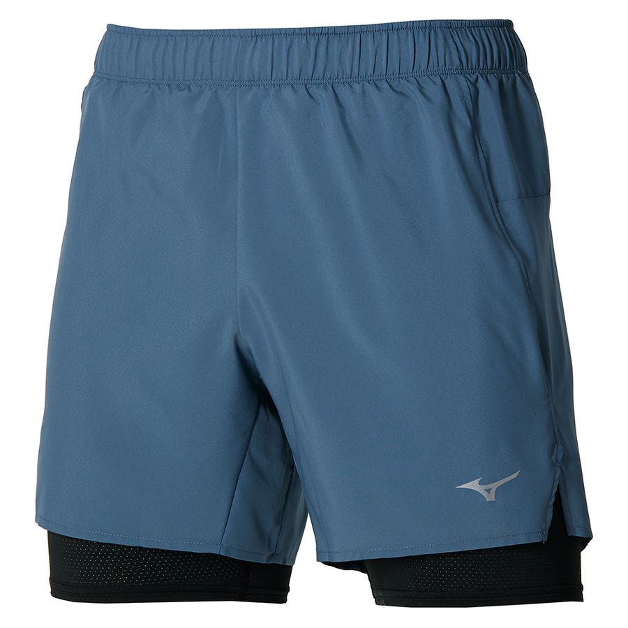 Purple Men Mizuno Core 5.5 2in1 Shorts | 7851-MXDJC