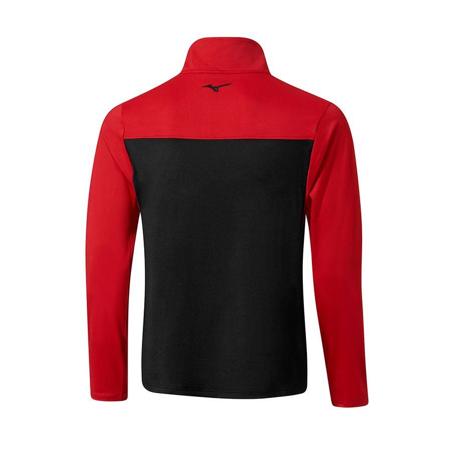 Red Men Mizuno Brz Elite St 1/4 Zip Tops | 7325-VFZUO
