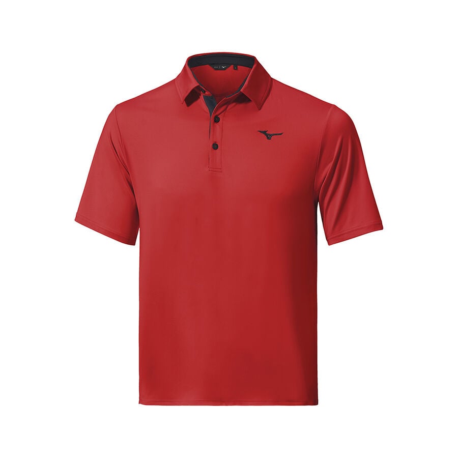 Red Men Mizuno Qd Comp Polo Shirts | 7280-LZPFR