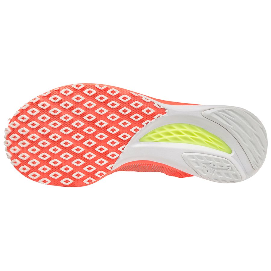 Red Women Mizuno Wave Duel 3 Running Shoes | 5184-IMTBS