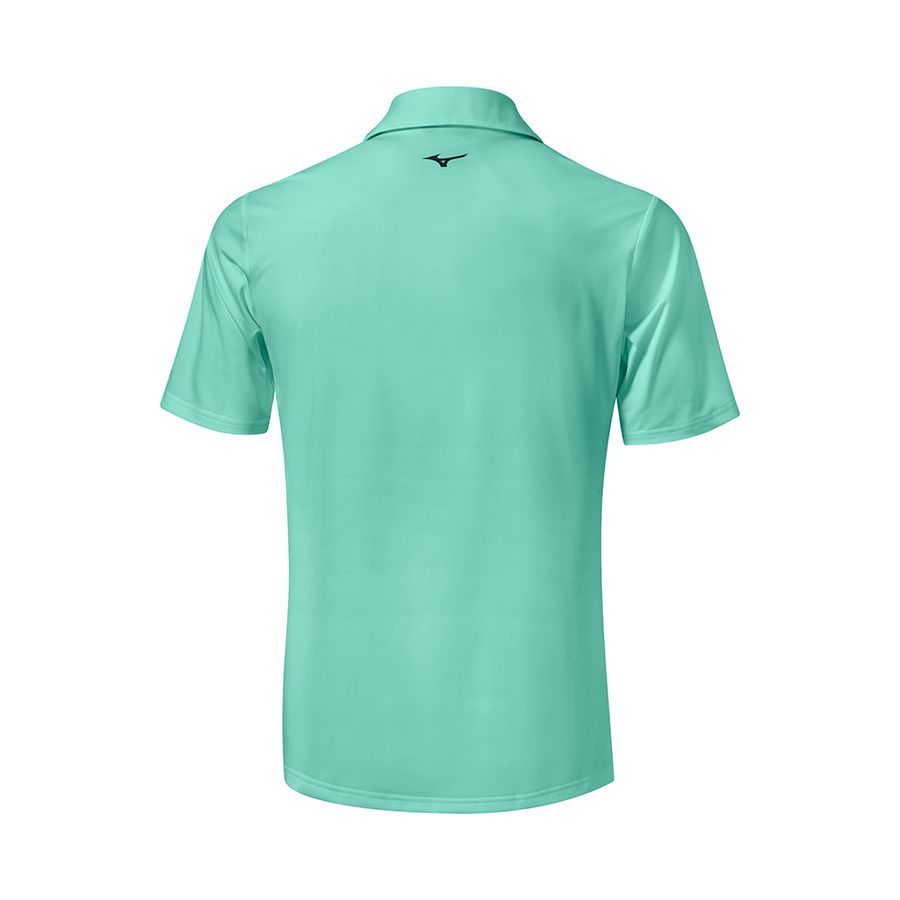 Turquoise Men Mizuno Elite Fade Polo Shirts | 1734-QUBEI